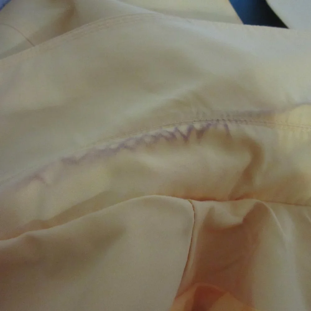 London Fog Yellow Double Breasted Belted Collared Trench Coat Size L Women's - Picture 10 of 13